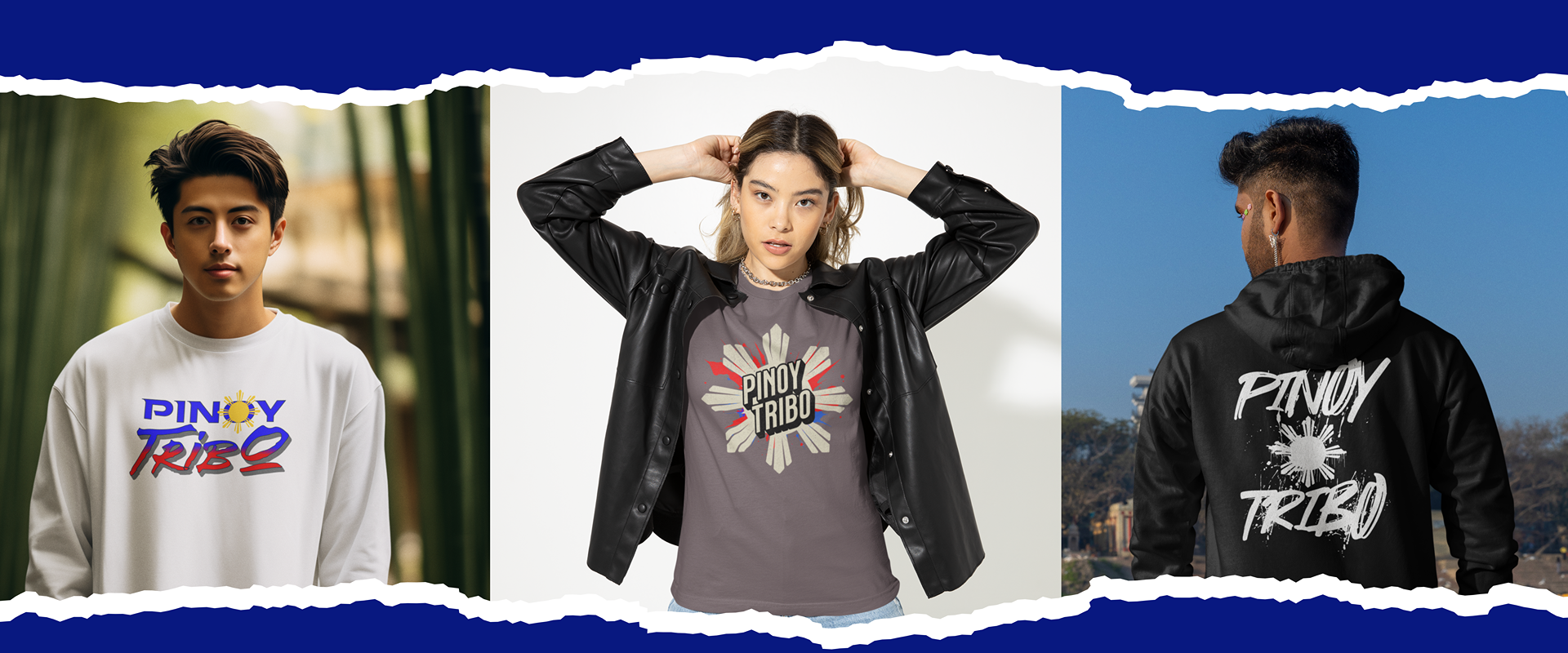 Where Heritage Meets Style!
Filipino-Inspired Apparel Celebrating Culture. Hero image of Filipino-inspired clothing collection. Filipino-inspired clothing for cultural pride. Filipino-inspired t-shirt featuring traditional sun design. Model wearing Filipino-inspired hoodie at a cultural festival.