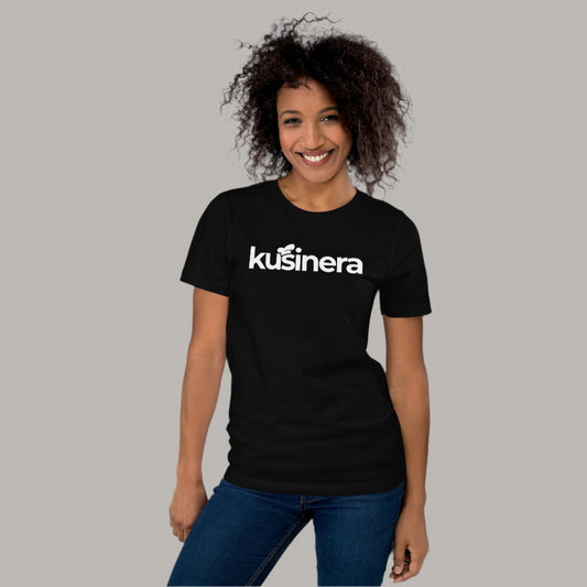 T-shirt featuring 'Kusinera' text with a chef's hat accent, part of PINOY TRIBO™'s Filipino-inspired apparel collection.