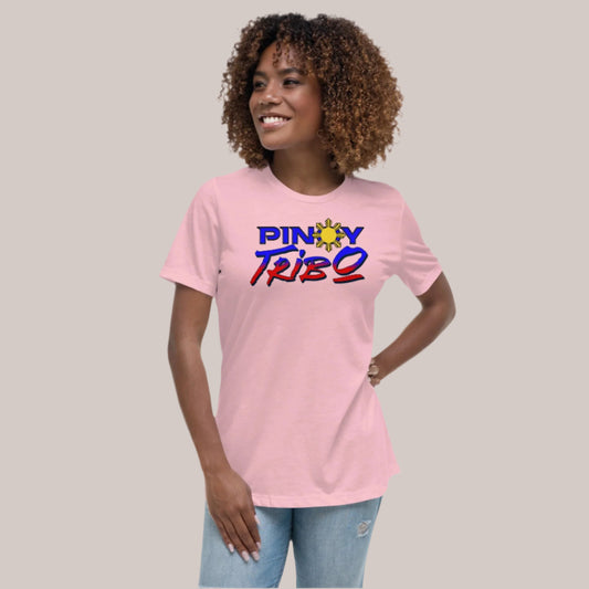 Pinoy Tribo logo design with vibrant blue, red, and yellow colors and a stylized sun, inspired by the Philippine flag.