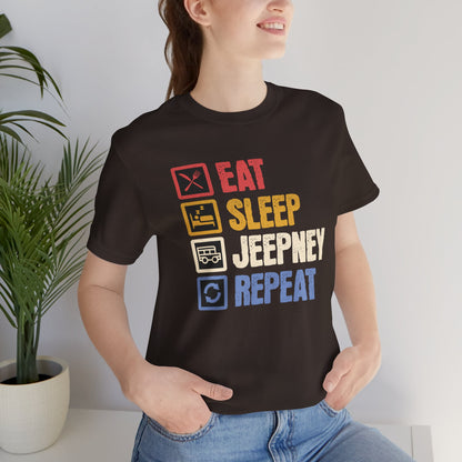 Sleep Jeepney Repeat Vintage Style Tee (W)