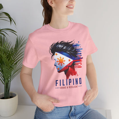 Filipino Face Abstract flag Tee (W)