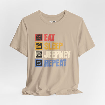 Sleep Jeepney Repeat Vintage Style Tee (W)