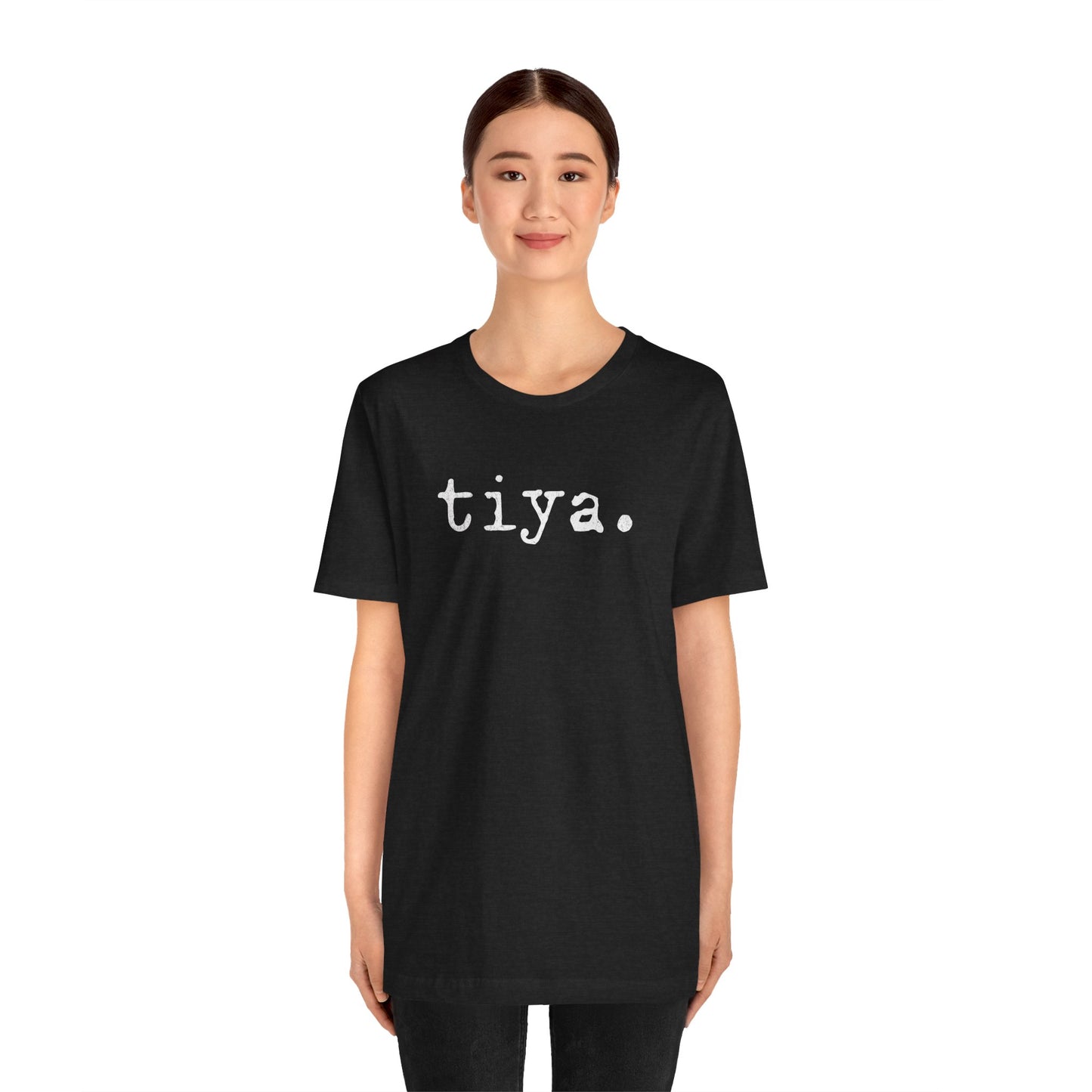 Tiya Typewriter Text Tee