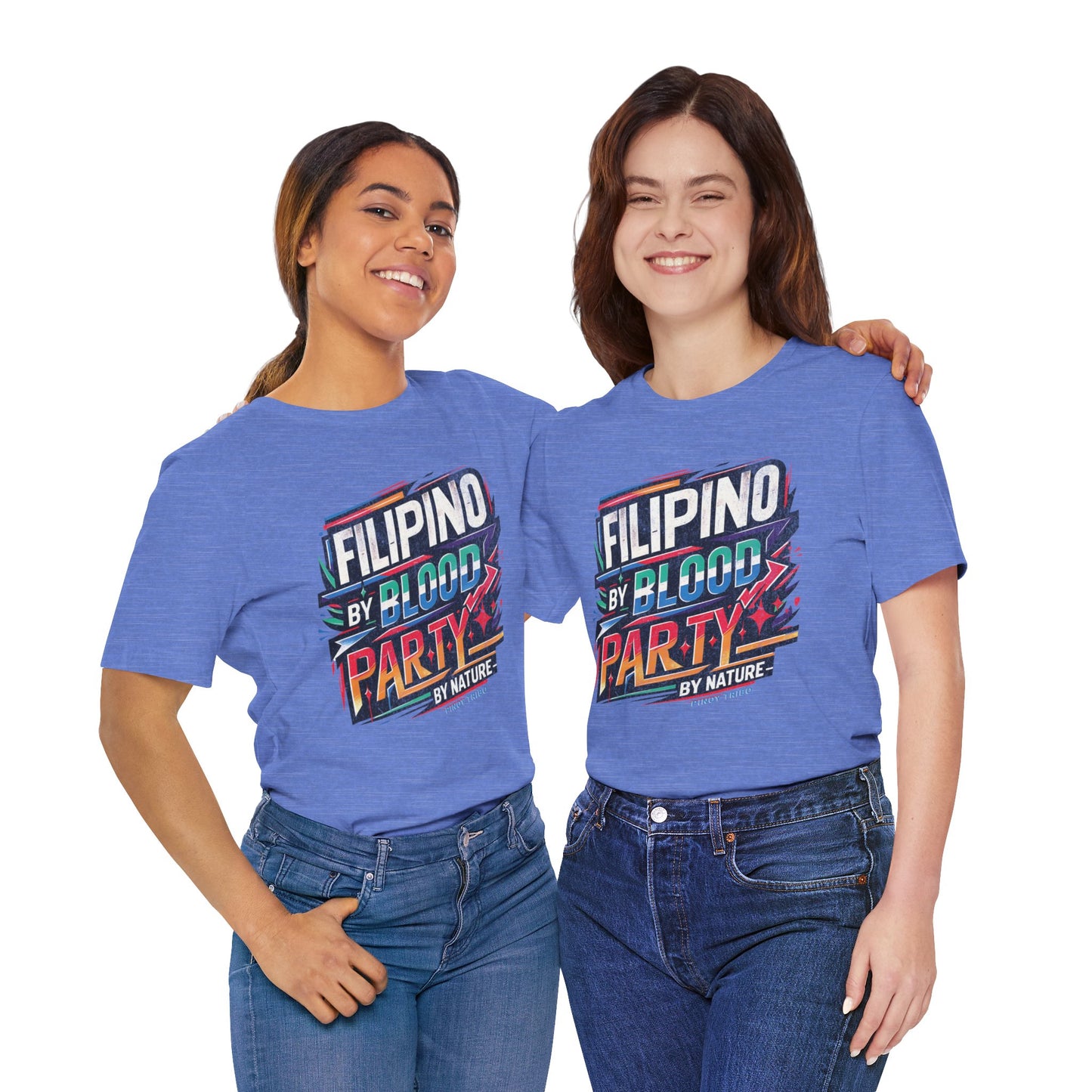 Filipino By Blood Distressed Style Tee (W)