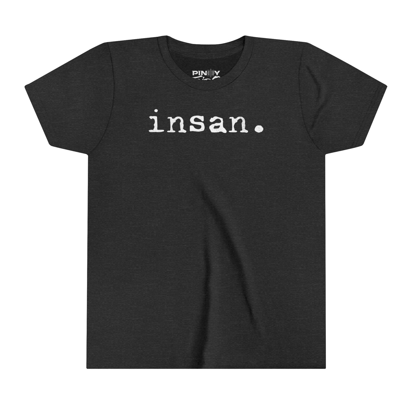 Insan Typewriter Text Youth Tee