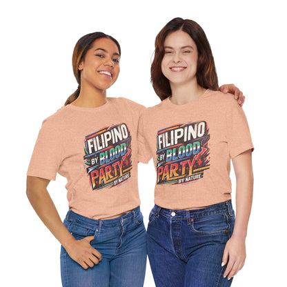 Filipino By Blood Distressed Style Tee (W)