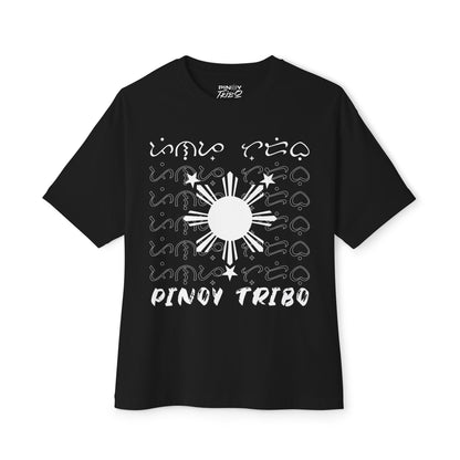 Cascading Baybayin Sun Tri-Stars Streetwear Tee