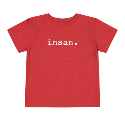 Insan Typewriter Text Toddler Tee