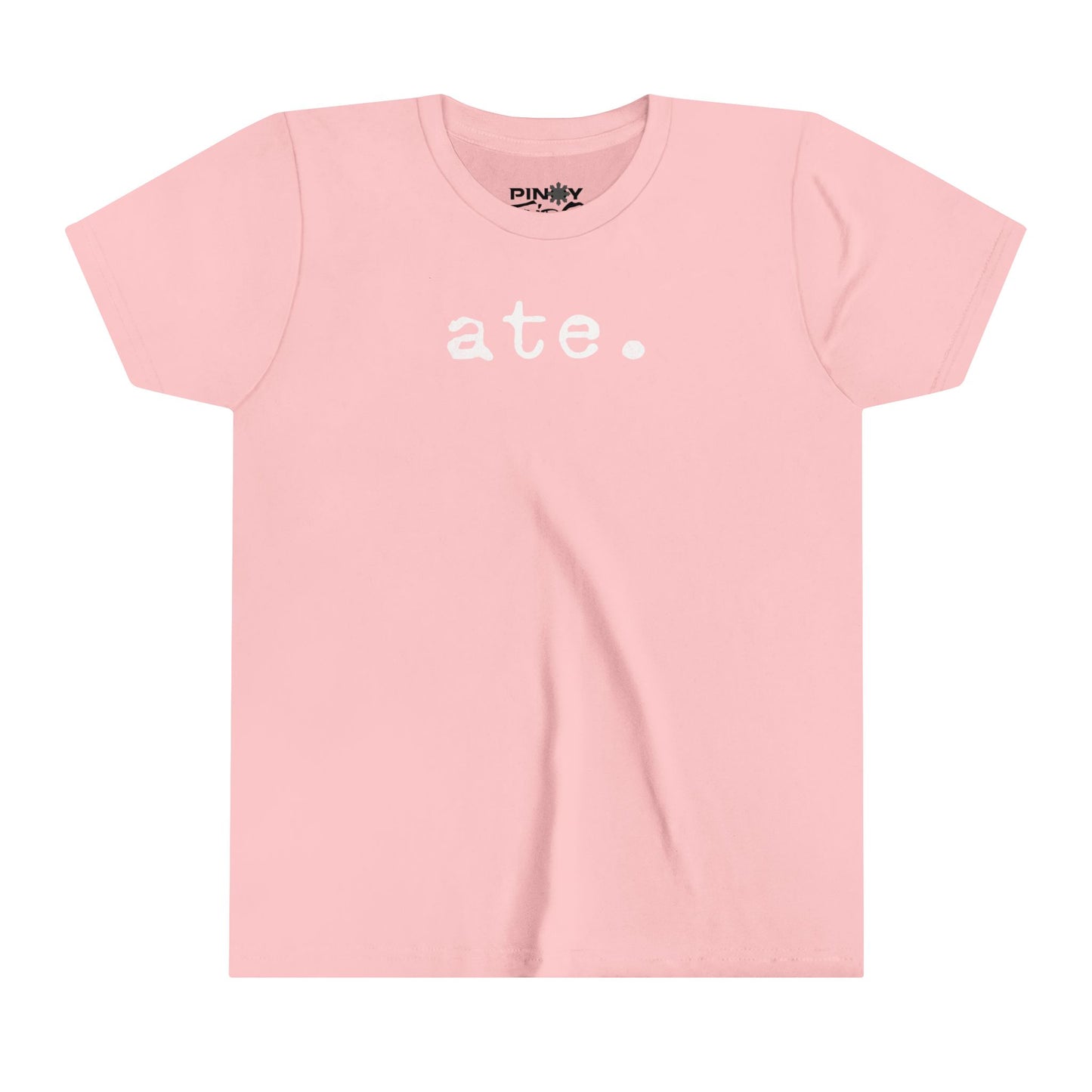 Ate Typewriter Text Youth Tee