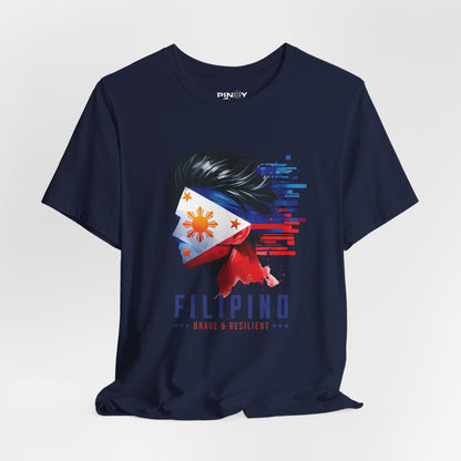 Filipino Face Abstract flag Tee (W)