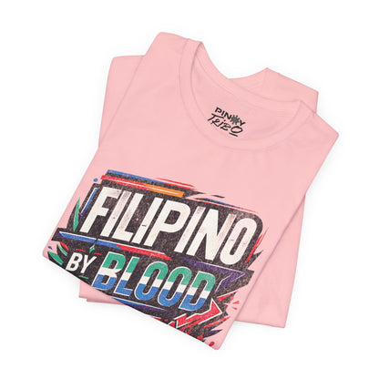 Filipino By Blood Distressed Style Tee (W)