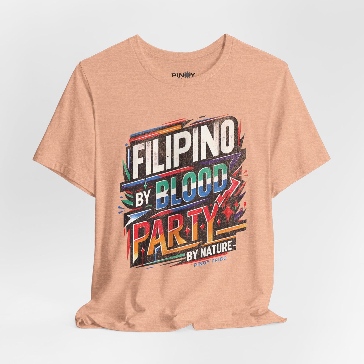 Filipino By Blood Distressed Style Tee (W)