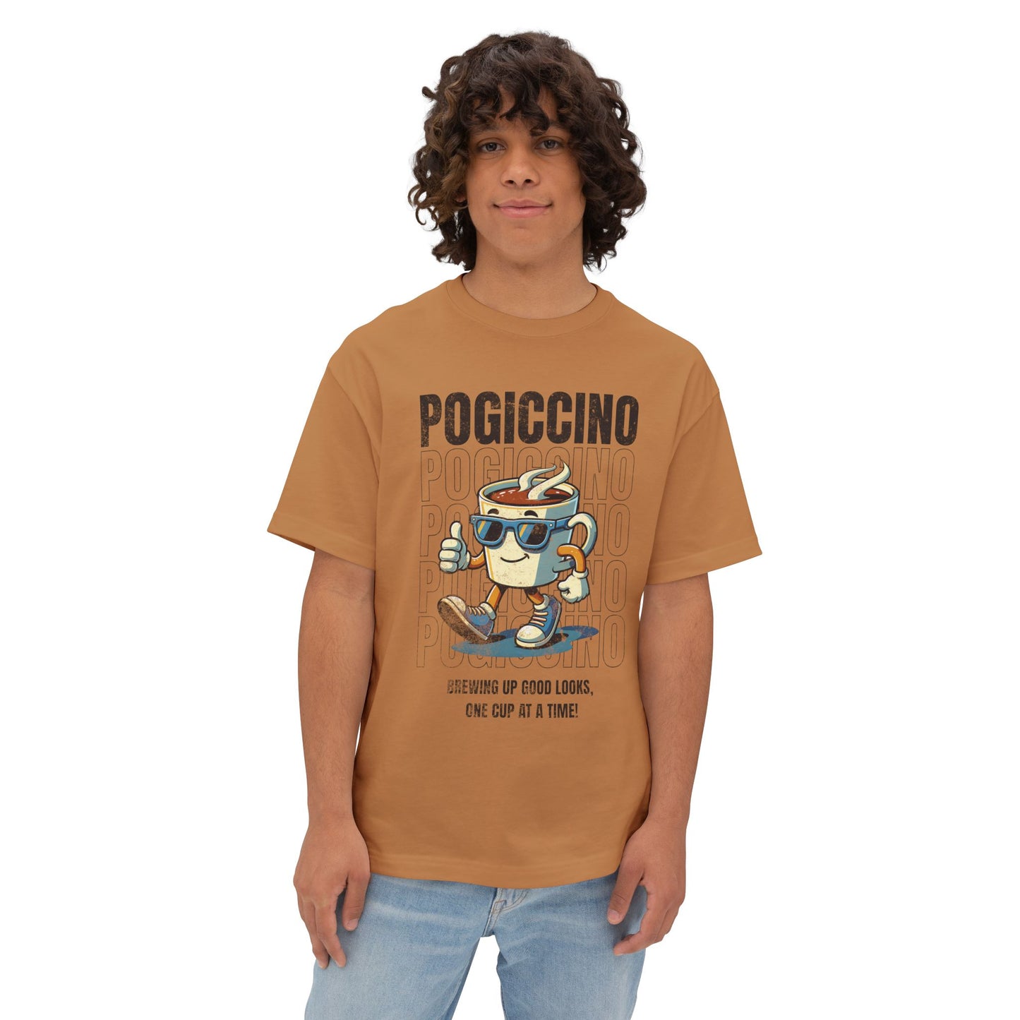 Pogi Cappuccino Vintage Style Streetwear Tee