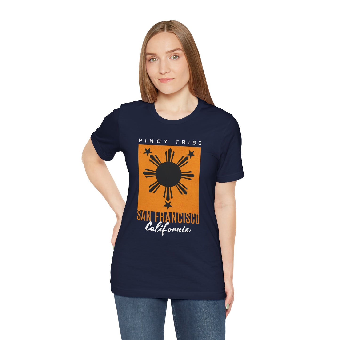 San Francisco California Minimalist Sun Tri-Star Tee (W)