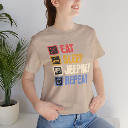 Sleep Jeepney Repeat Vintage Style Tee (W)