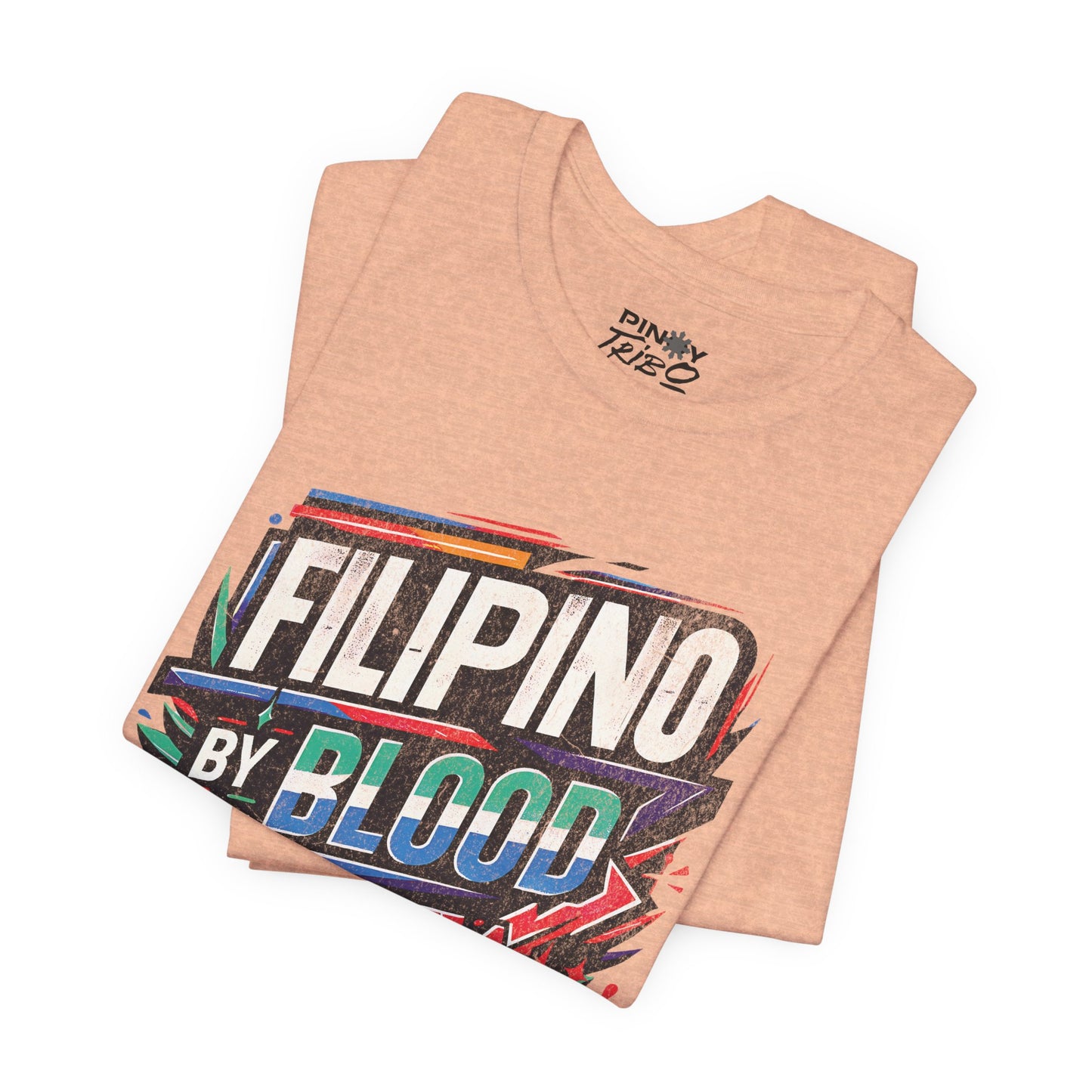 Filipino By Blood Distressed Style Tee (W)