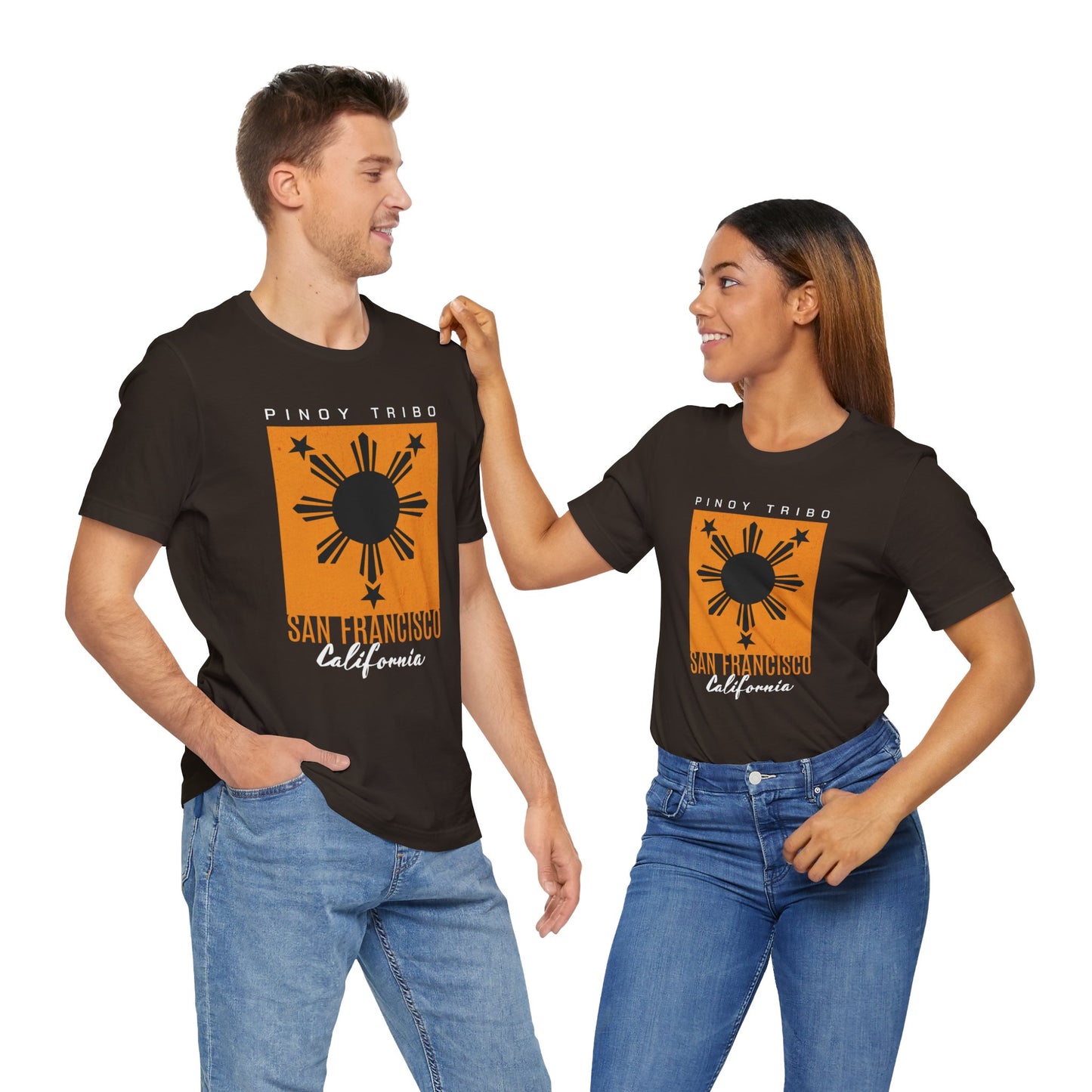 San Francisco California Minimalist Sun Tri-Star Tee