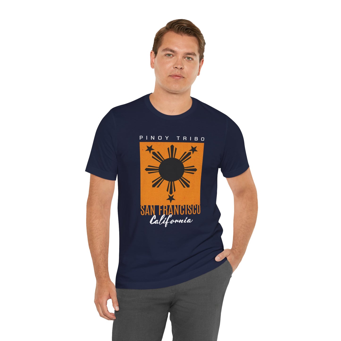 San Francisco California Minimalist Sun Tri-Star Tee