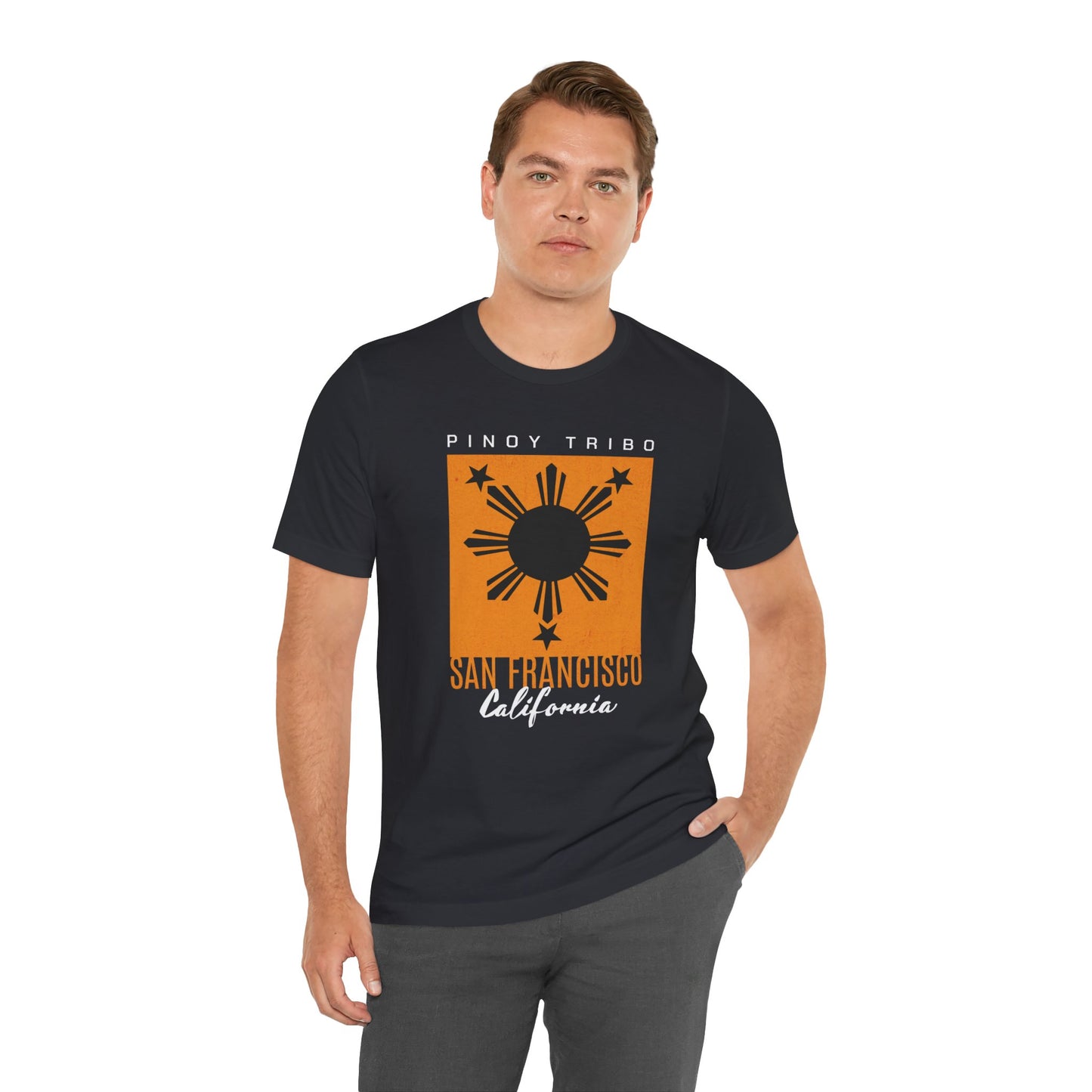 San Francisco California Minimalist Sun Tri-Star Tee