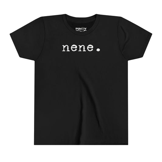 Nene Typewriter Text Youth Tee