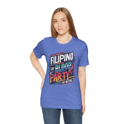 Filipino By Blood Distressed Style Tee (W)