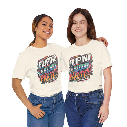 Filipino By Blood Distressed Style Tee (W)