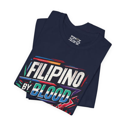 Filipino By Blood Distressed Style Tee (W)