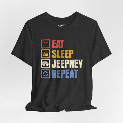 Sleep Jeepney Repeat Vintage Style Tee (W)