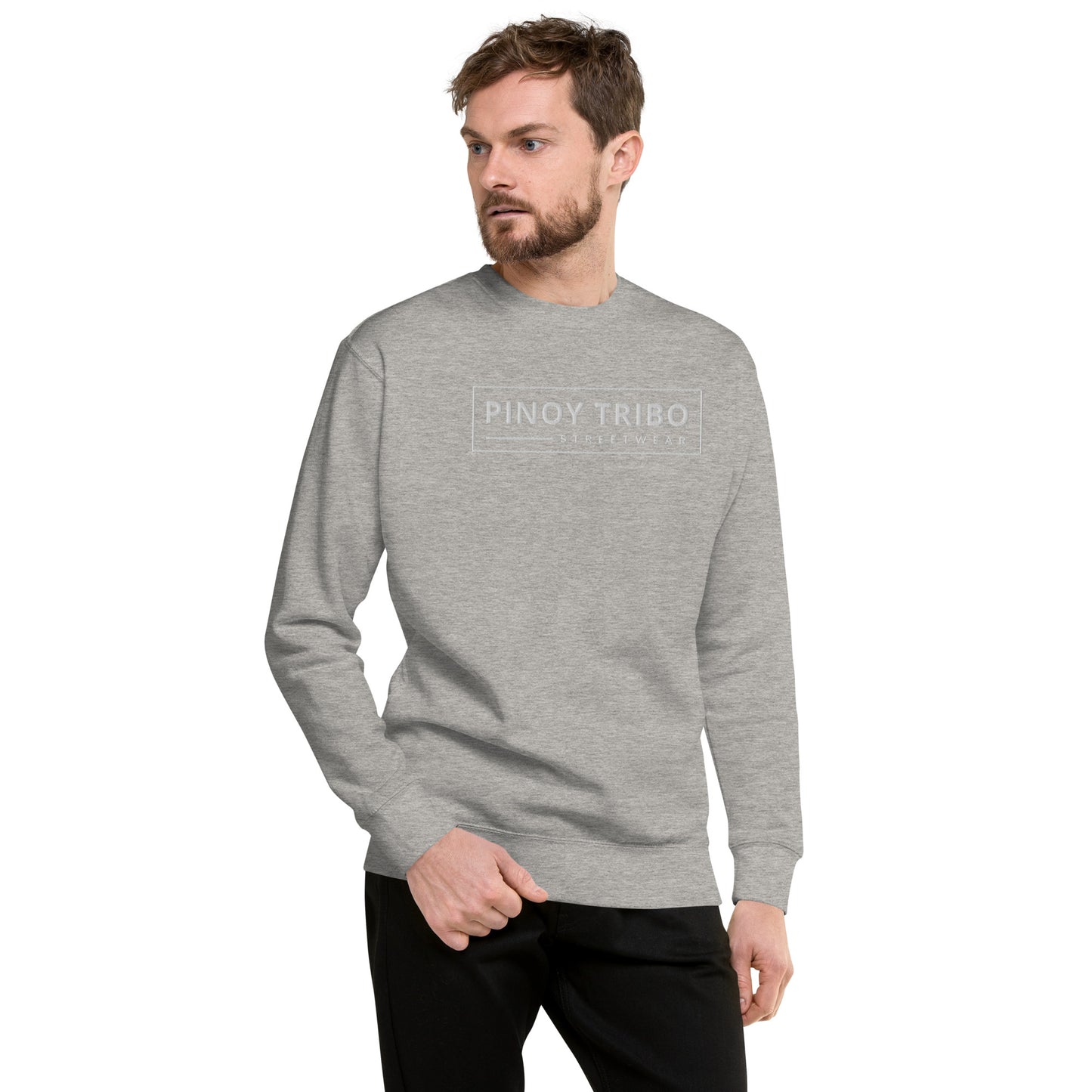 Logo Premium Embroidered Sweatshirt | Carbon Gray