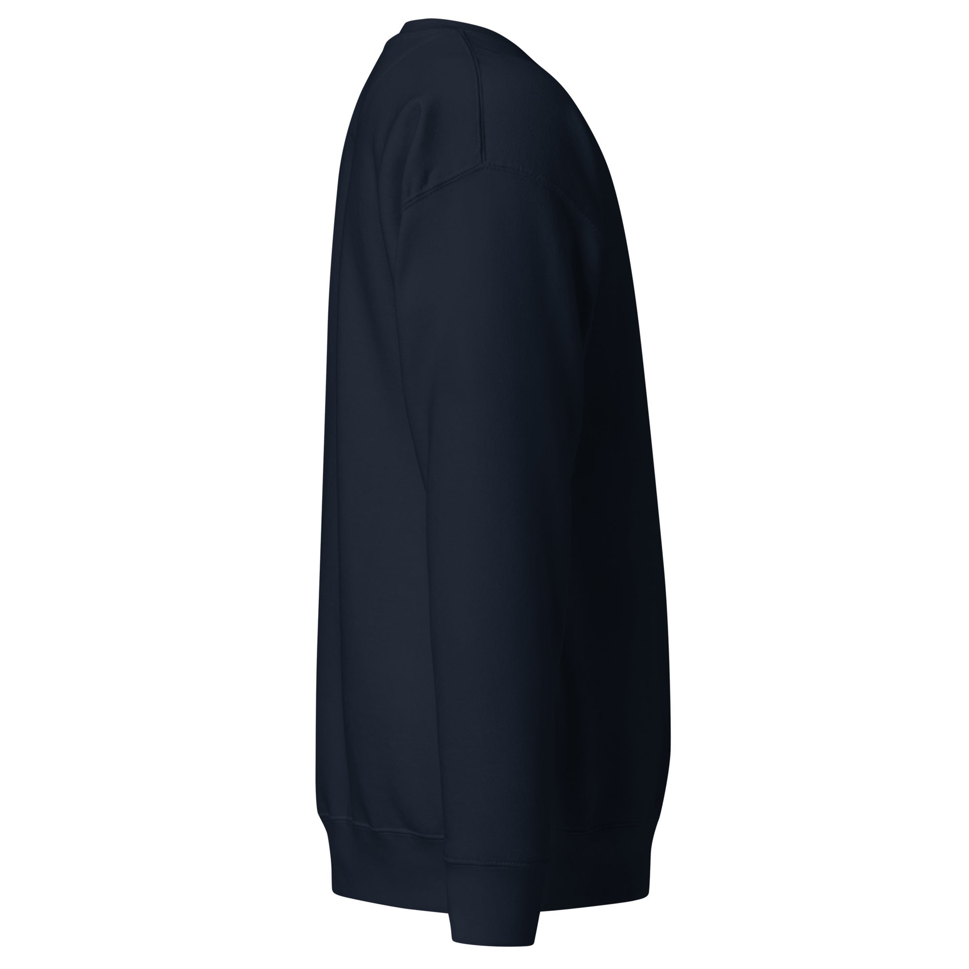 Crewneck sweatshirt with vertical "PINOY TRIBO" text and Filipino sun on sleeve, Baybayin character design on left chest